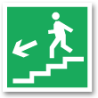 E14 Направление к эвакуационному выходу по лестнице вниз