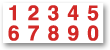 F29 Комплект цифр для знака F27